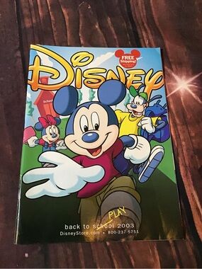 Vintage Disney store catalog back to school play 2003